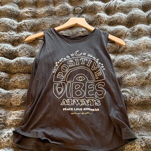Spiritual Gangster Black 'Positive Vibes Always' Tank